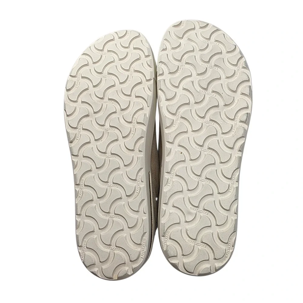 BIRKENSTOCK Bend Low Suede Leather‎ Sneakers Sandcastle White Size 37 US L6/M4